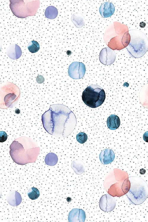 Speckled Watercolor Dots Lilac