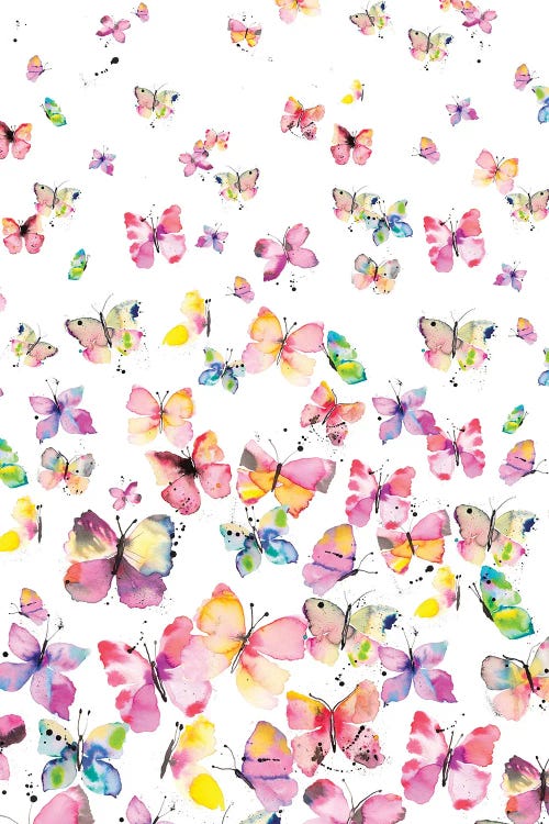 Watercolor Beautiful Butterflies