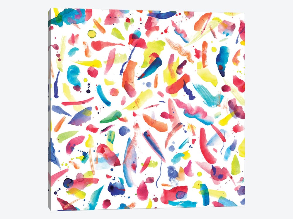 Colorful Watercolor Summer Flavours by Ninola Design 1-piece Canvas Art