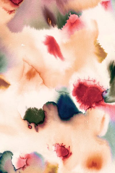 Abstract Watercolor Mineral by Ninola Design metal wall art