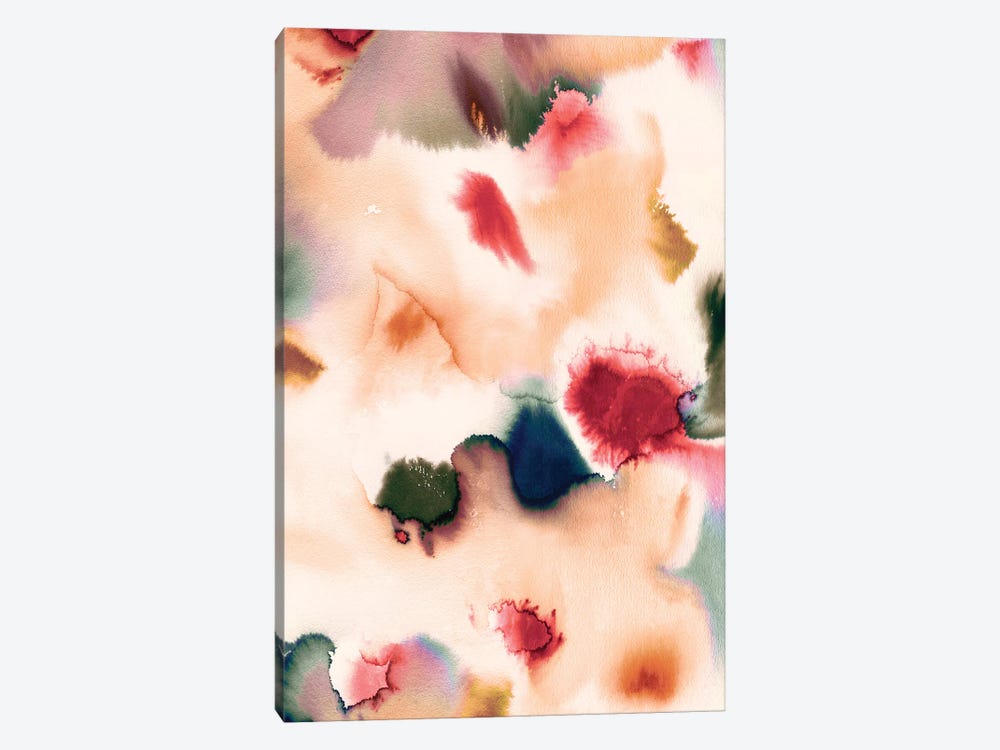 Abstract Watercolor Mineral 1-piece Canvas Print