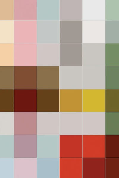 Colorful Checkered Tiles by Ninola Design metal wall art