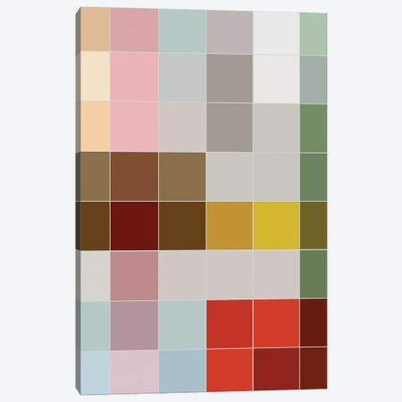 Colorful Checkered Tiles Canvas Print #NDE263} by Ninola Design Art Print