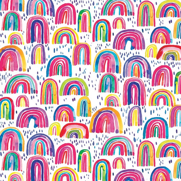 Rainbows: Cute Colorful Rainbows by Ninola Design