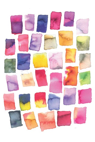 Ninola Design: Squares Strokes Colorful by Ninola Design