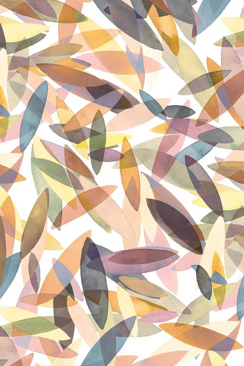Surf Colorful Abstract Autumn by Ninola Design wall art