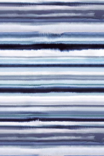 Ninola Design: Degrade Ombre Stripes Blue by Ninola Design