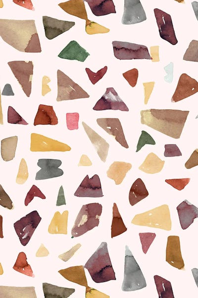Global Patterns: Terrazzo Watercolor Mineral by Ninola Design