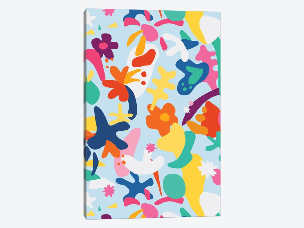 Kids Happy Matisse Colorful Organic by Ninola Design 1-piece Art Print