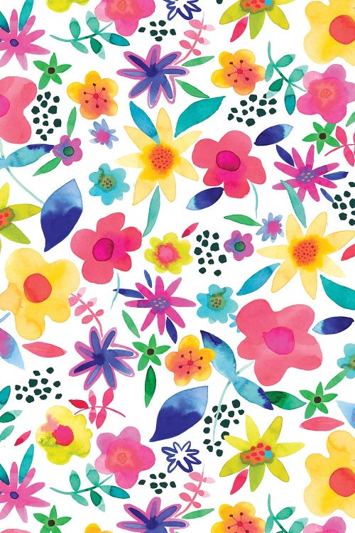 Summer Colorful Naive Floral