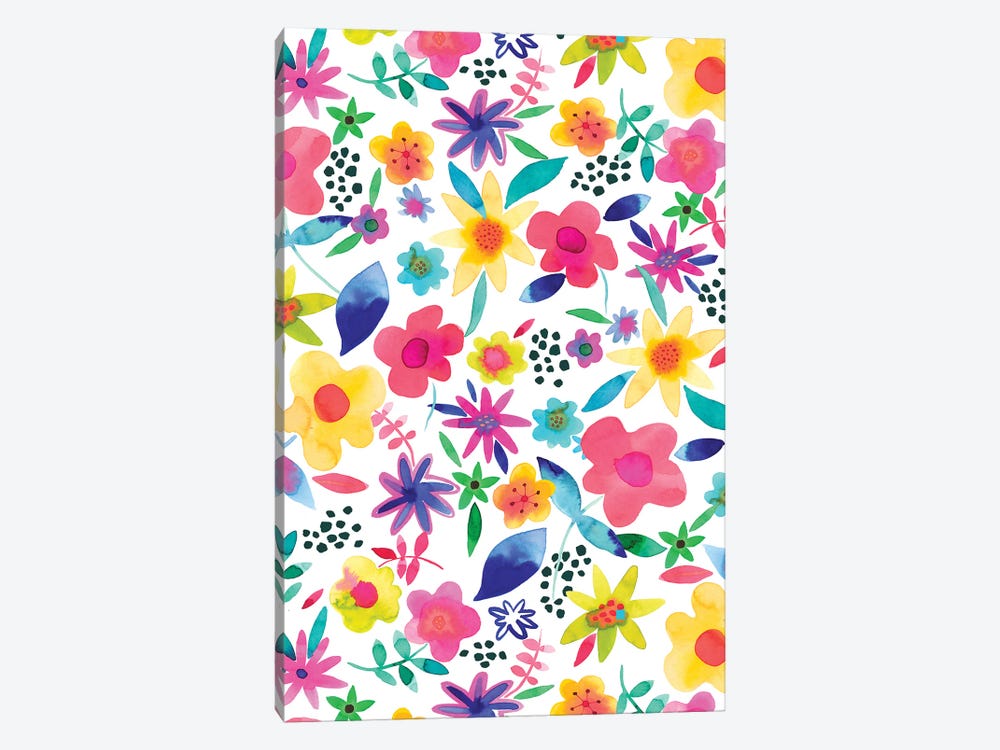 Summer Colorful Naive Floral by Ninola Design 1-piece Art Print