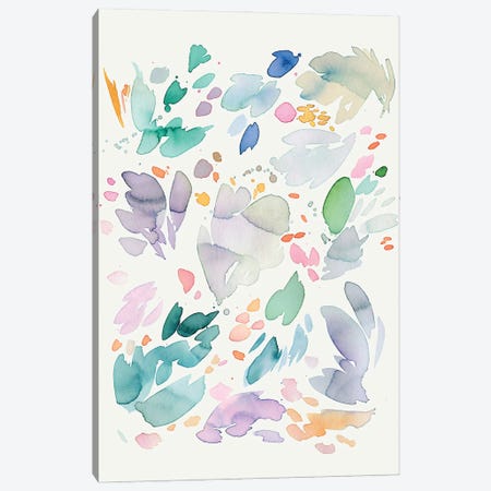 Abstract Petals Flowers Canvas Print #NDE333} by Ninola Design Art Print