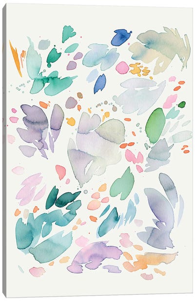 Abstract Petals Flowers Canvas Art Print - Ninola Design