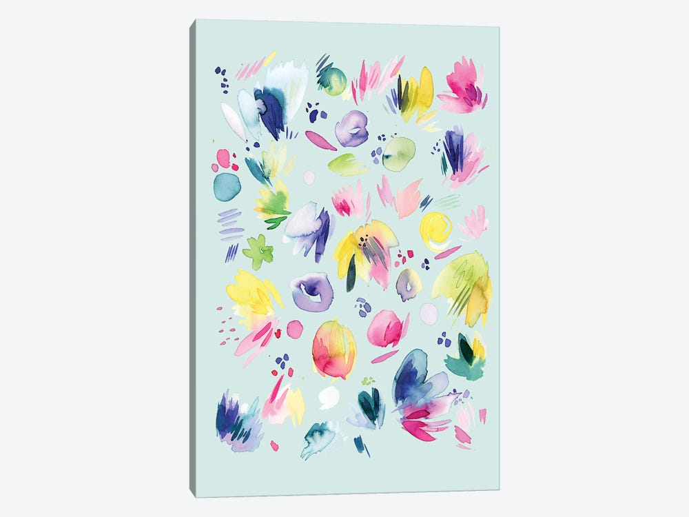 Abstract Summer Flowers by Ninola Design 1-piece Art Print