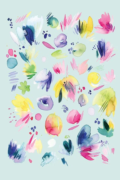 Ninola Design: Abstract Summer Flowers by Ninola Design