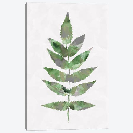 Forest Leave Green Canvas Print #NDE340} by Ninola Design Canvas Artwork