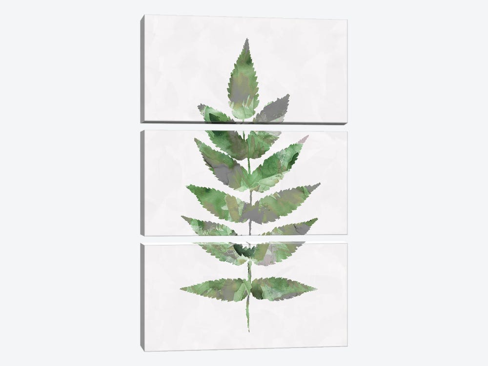 Forest Leave Green by Ninola Design 3-piece Canvas Wall Art