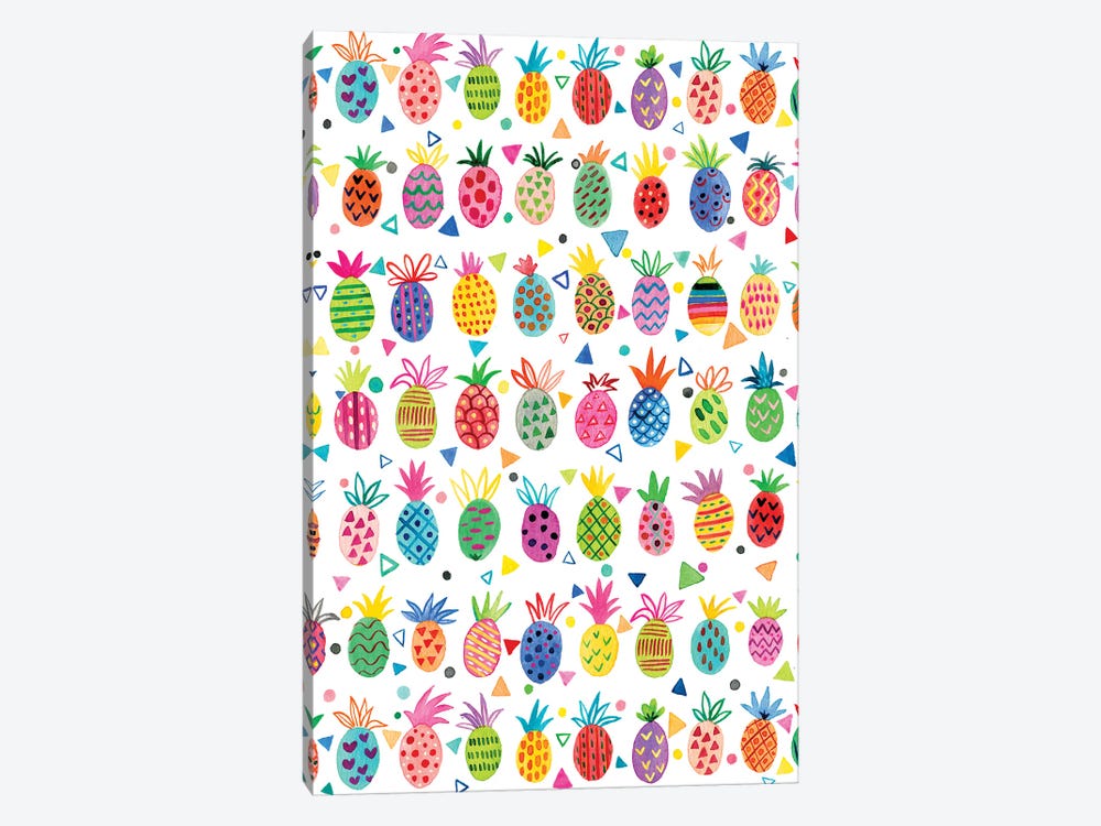 Geo Pineapples Kids by Ninola Design 1-piece Canvas Art Print