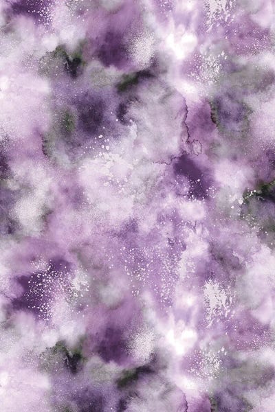 Marble Very Peri Purple by Ninola Design framed canvas print