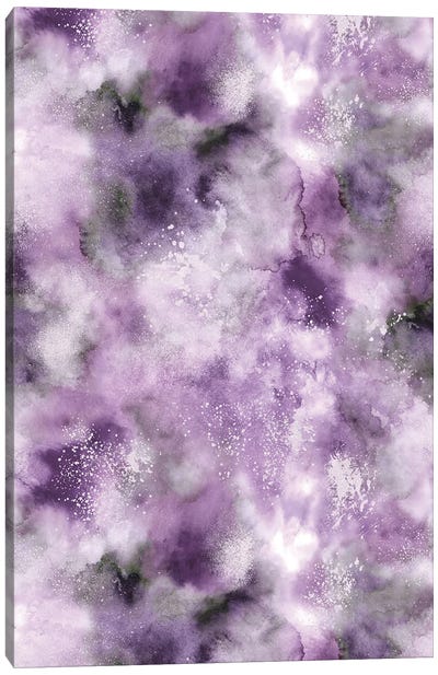 Marble Very Peri Purple Canvas Art Print - Purple Abstract Art