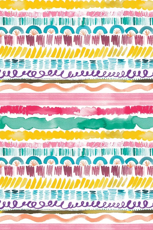 Garlands Tribal by Ninola Design canvas print
