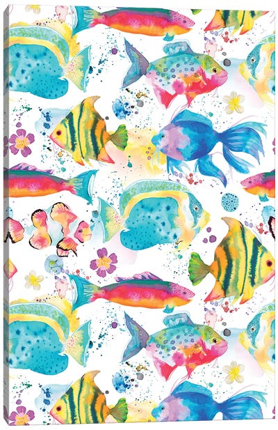 Marine Fishes Canvas Art Print - Animal Patterns