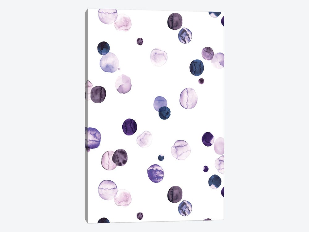 Polka Dots Very Peri Lilac by Ninola Design 1-piece Art Print