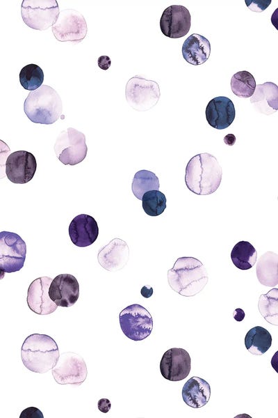 Polka Dot: Polka Dots Very Peri Lilac by Ninola Design