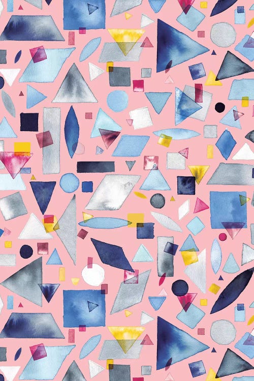 Geometric Pieces Pink