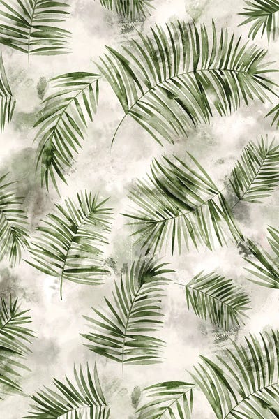 Ninola Design: Botanical Palms Green by Ninola Design