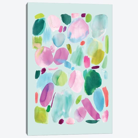 Abstract Palette Acid Pink Green Canvas Print #NDE386} by Ninola Design Canvas Print