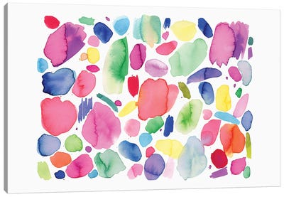 Abstract Summer Color Joyful Canvas Art Print - Ninola Design