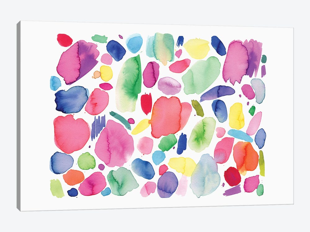 Abstract Summer Color Joyful by Ninola Design 1-piece Canvas Art Print