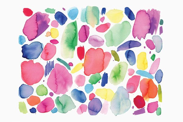 Colorful Abstracts: Abstract Summer Color Joyful by Ninola Design