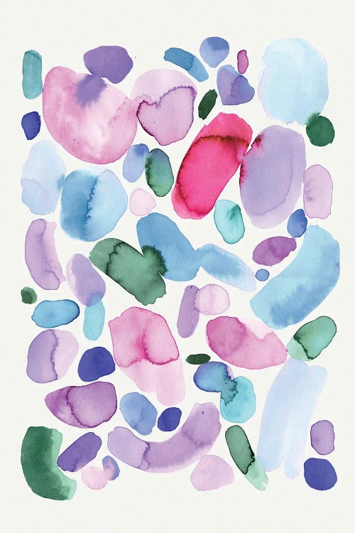 Watercolor Bohemian Palette Purple