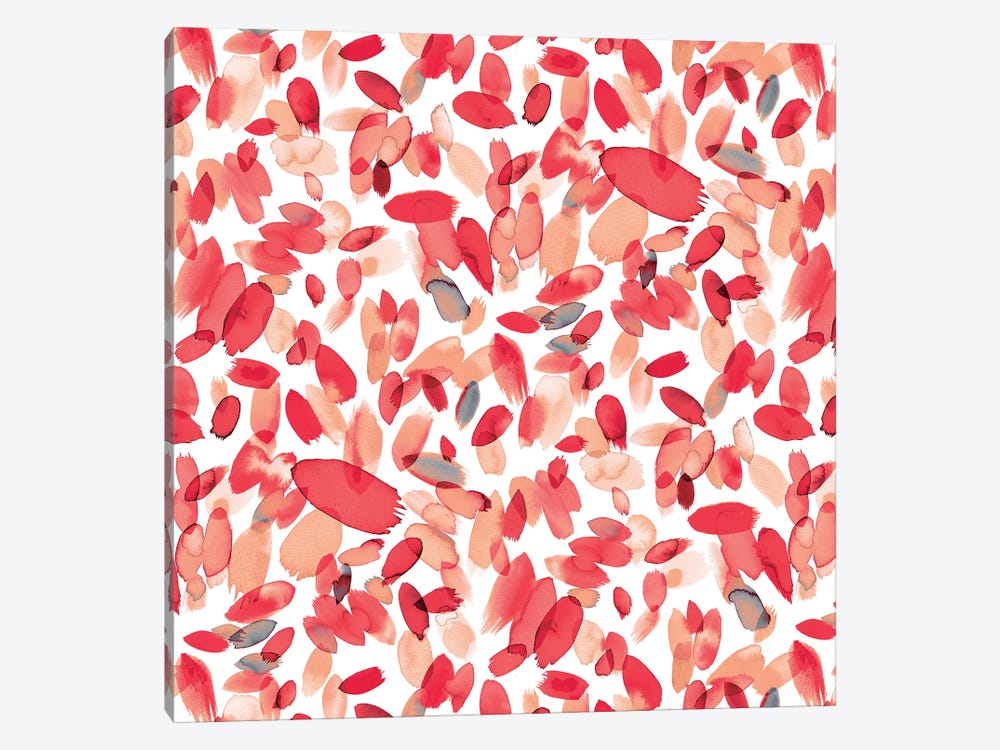Abstract Petals Pink by Ninola Design 1-piece Art Print