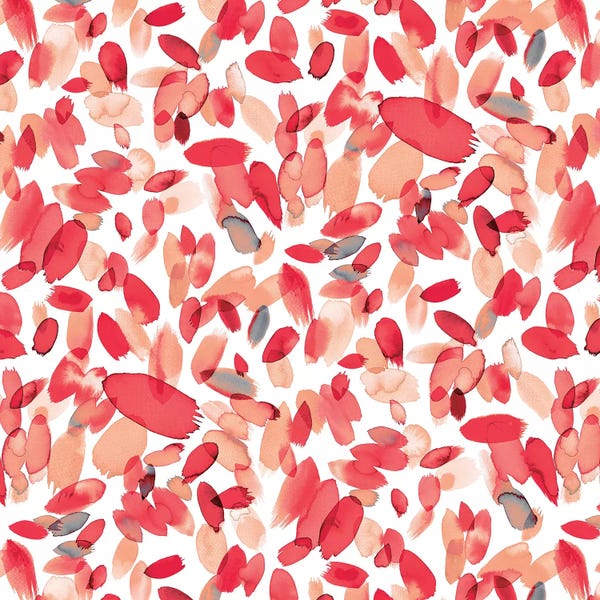 Ninola Design: Abstract Petals Pink by Ninola Design