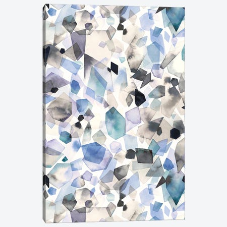 Minerals Crystals Gems Blue Canvas Print #NDE403} by Ninola Design Art Print