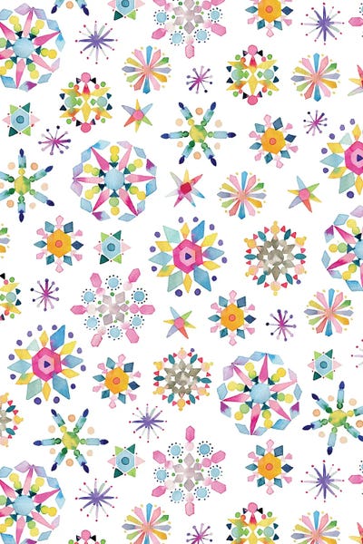 Ninola Design: Snow Crystals Stars Winter by Ninola Design