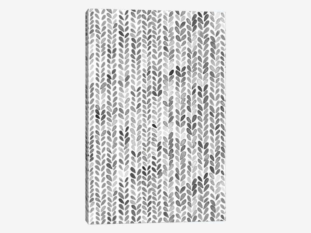 Winter Knitting Texture Gray by Ninola Design 1-piece Art Print