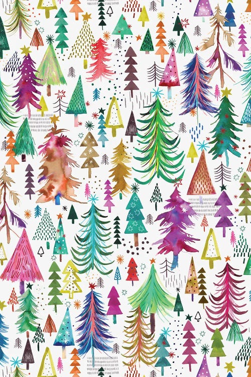 Christmas Colorful Trees