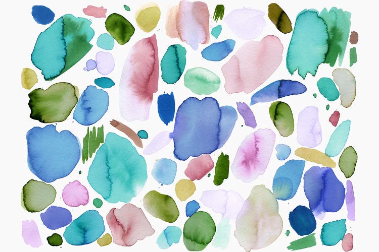 Color Joy Multicolored Blue by Ninola Design wall art