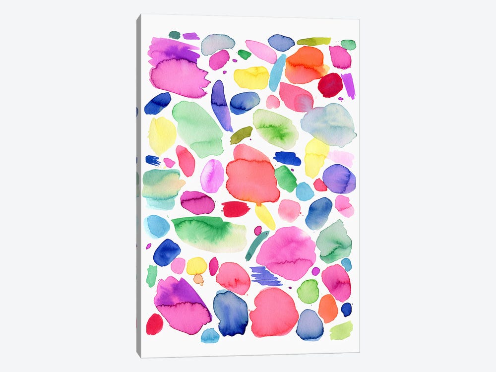Color Joy Multicolored Colorful by Ninola Design 1-piece Canvas Wall Art
