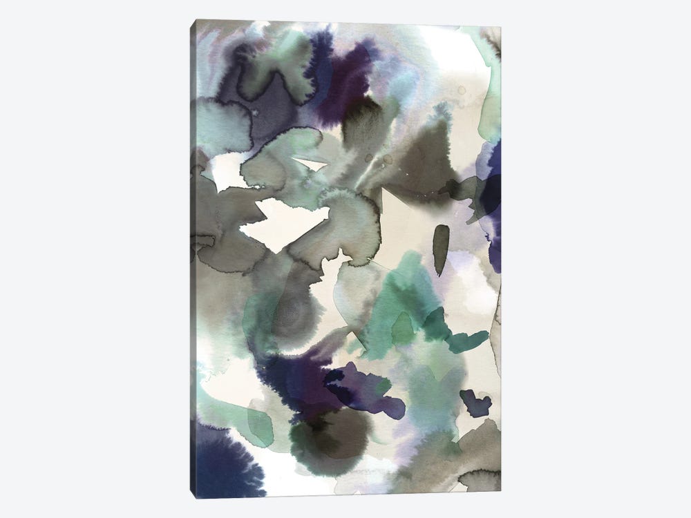 Expressive Abstract Painting Aqua Blue by Ninola Design 1-piece Art Print