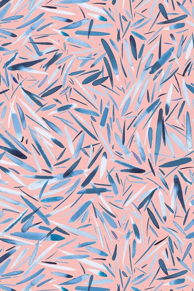 Holiday Rain Pink by Ninola Design acrylic art print