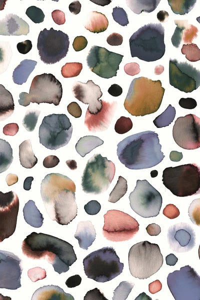 Abstract Watercolors: Watercolor Scandi Stains Mineral by Ninola Design