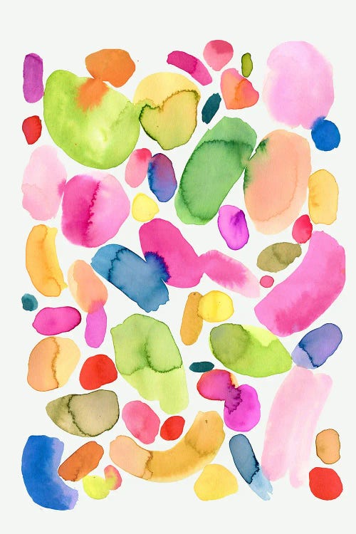 Watercolour Abstract Palette Acid Colorful