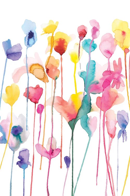 Wild Flowers I - Minimal by Ninola Design canvas print