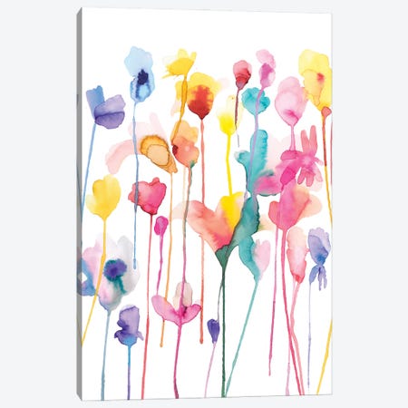 Wild Flowers I - Minimal Canvas Print #NDE477} by Ninola Design Art Print