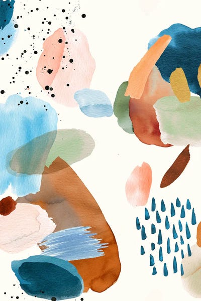 Ninola Design: Mineral Abstract Painting by Ninola Design